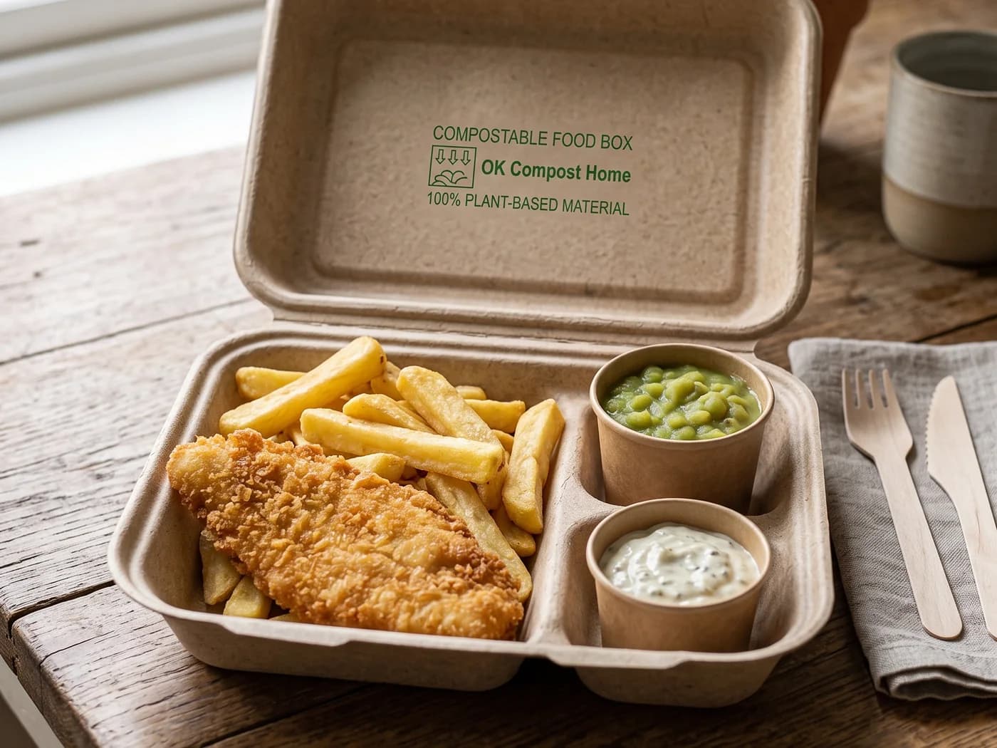 Compostable Fish & Chips Boxes